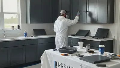 Cabinet painting in La Jolla, CA for durable, coastal-ready kitchen finishes