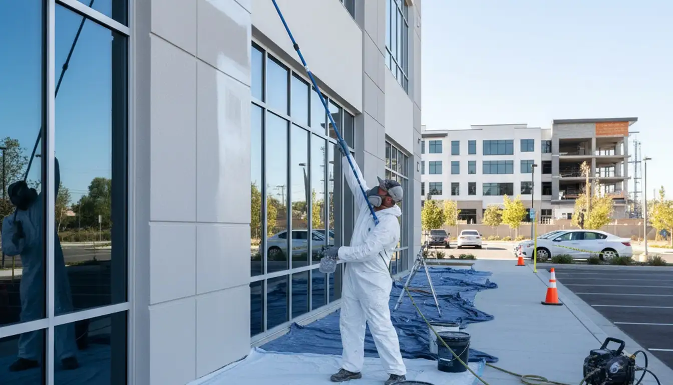 Commercial painting in La Jolla, CA for offices and retail spaces with coastal-grade coatings
