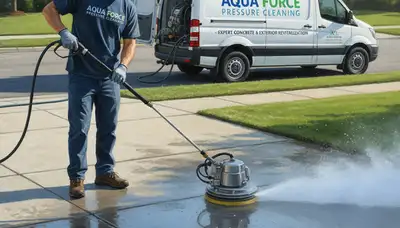 Concrete pressure cleaning in La Jolla, CA for driveways, patios, and walkways by La Jolla Paint Pros