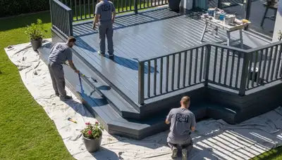 Deck painting in La Jolla, CA for coastal homes with durable, weather-resistant finish