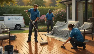 Professional deck sealing service in La Jolla, CA for coastal wood protection and durability
