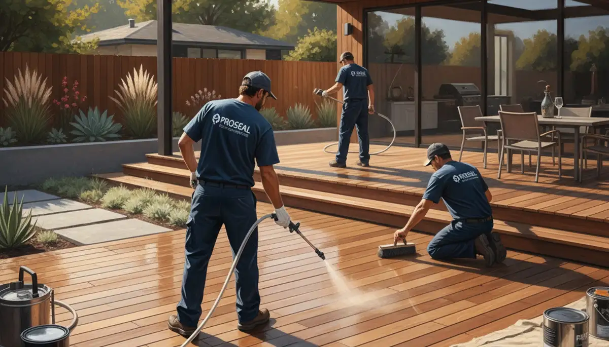 Professional deck sealing service in La Jolla, CA for coastal wood protection and lasting finish