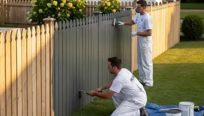 Fence painting service in La Jolla, CA for coastal wood fence protection and curb appeal