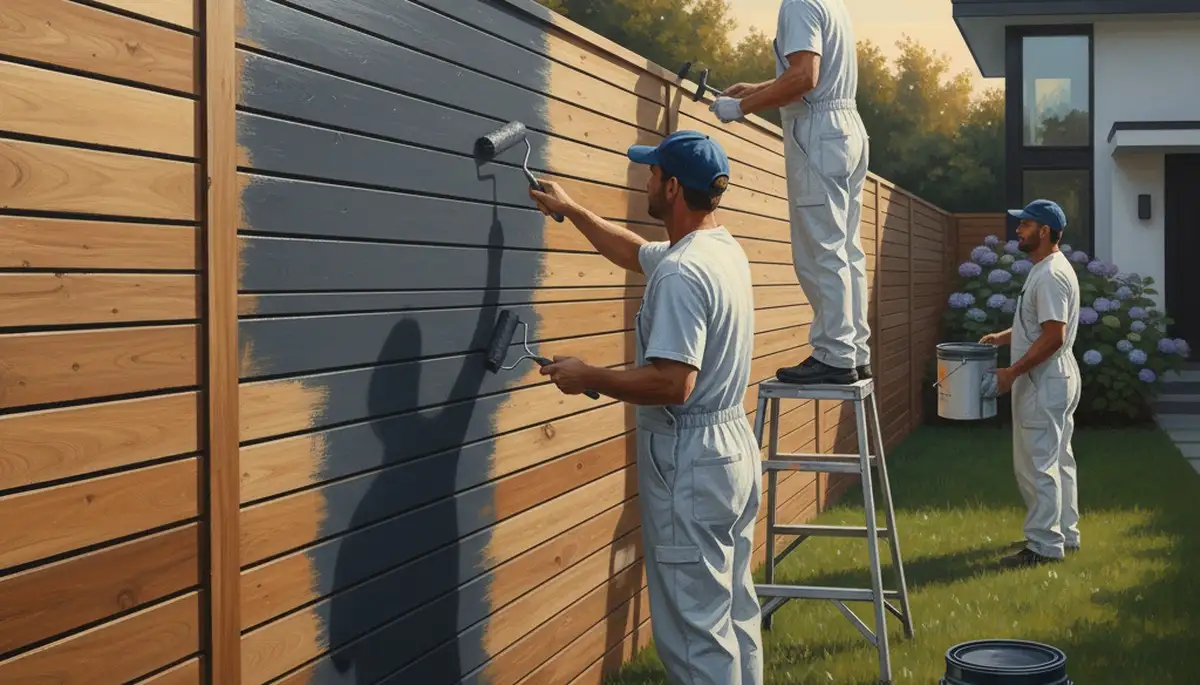 Fence painting service in La Jolla, CA for coastal wood fence protection and curb appeal