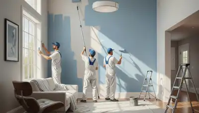 Interior house painting for La Jolla, CA coastal homes with clean, durable finish
