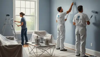 Interior house painting in La Jolla, CA for coastal homes with durable, clean finish