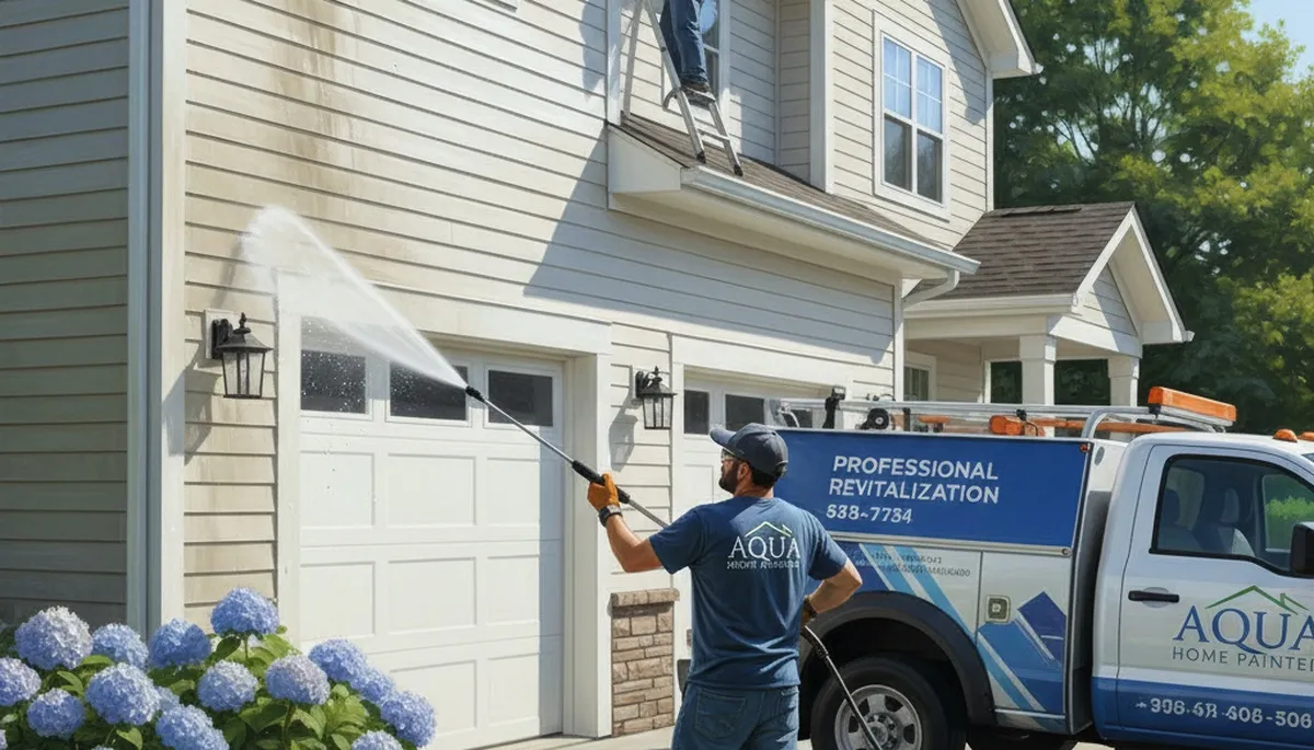 Vinyl siding pressure cleaning in La Jolla, CA for a clean, well-maintained home exterior